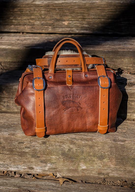 RCB01-BR-SIV Roamographer | An American Bison Leather Camera Bag