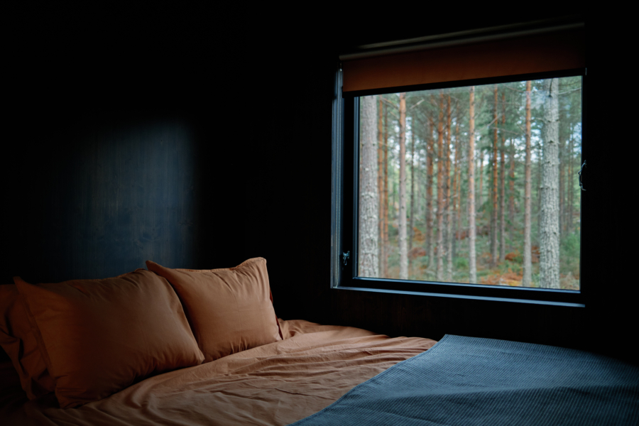 Modern cabin near Swedish coastline