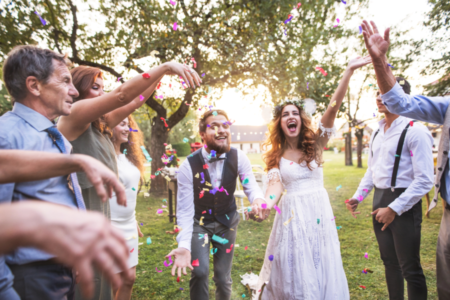 wanderlust videos bride groom confetti